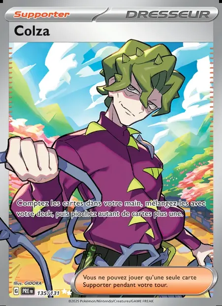 Colza, carte Pokémon PRE 135 — extension Évolutions Prismatiques