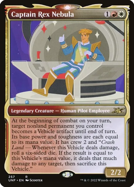 Captain Rex Nebula, carte Magic UNF 257 — extension Unfinity