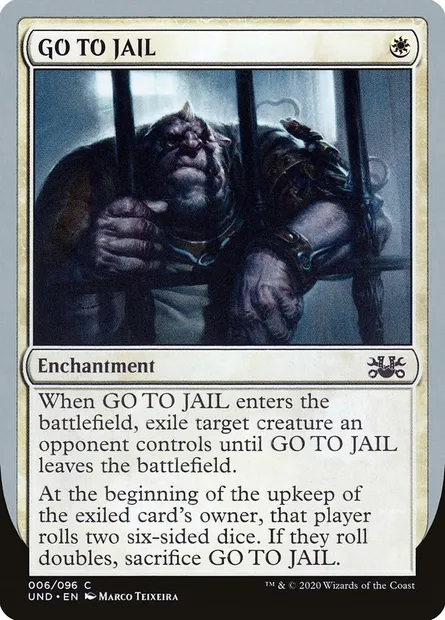 GO TO JAIL, carte Magic UND 6 — extension Unsanctioned
