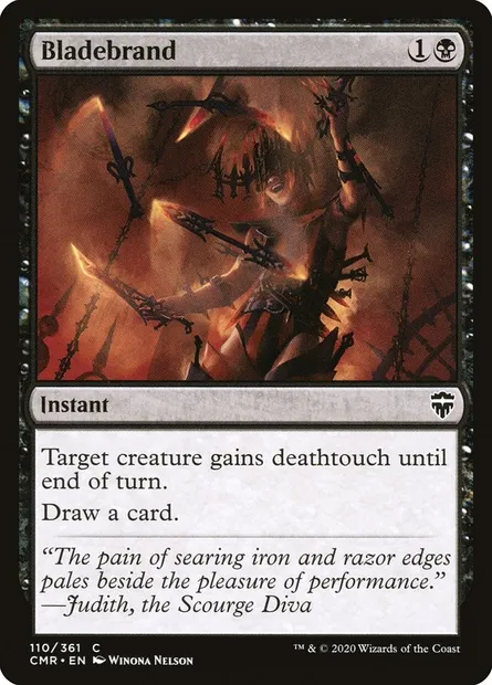 Bladebrand, Magic card CMR 110 — Commander Legends set