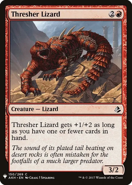 Thresher Lizard, Magic card PLST AKH-150 — The List set
