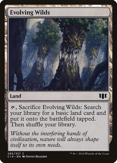 Evolving Wilds, Magic card C14 295 — Commander 2014 set