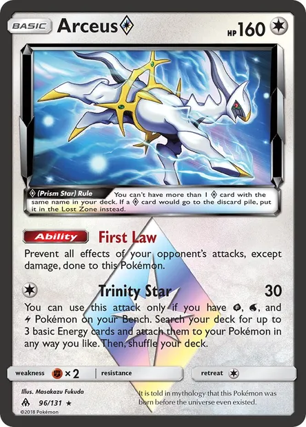 Arceus ◇, Pokémon card FLI 96 — Forbidden Light set