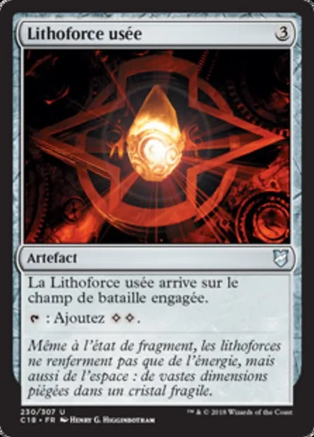 Lithoforce usée, carte Magic C18 230 — extension Commander 2018