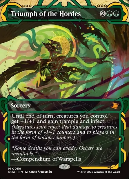 Triumph of the Hordes, Magic card SOA 59 — Secrets of Strixhaven Mystical Archive set