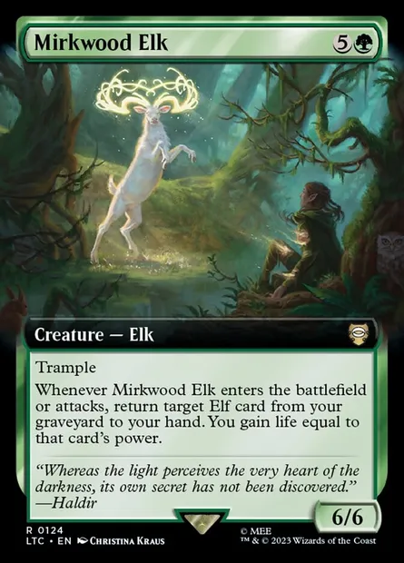 Mirkwood Elk, Magic card LTC 124 — Tales of Middle-earth Commander set