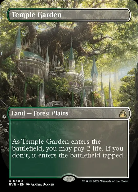 Temple Garden, Magic card RVR 300 — Ravnica Remastered set
