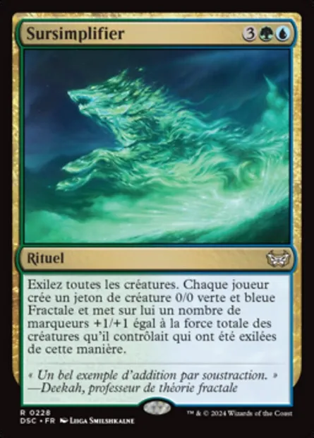 Sursimplifier, carte Magic DSC 228 — extension Duskmourn: House of Horror Commander