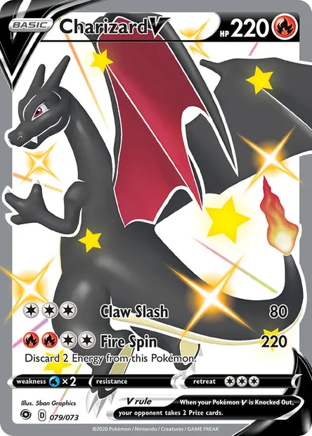 Charizard V, Pokémon card CPA 79 — Champion's Path set