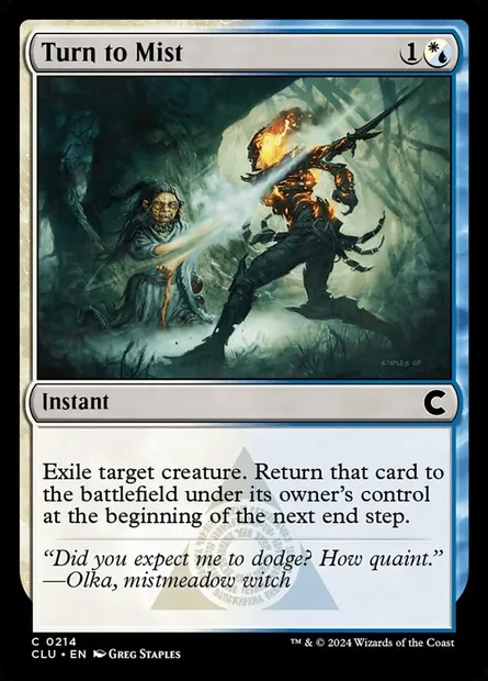 Turn to Mist, Magic card CLU 214 — Ravnica: Clue Edition set