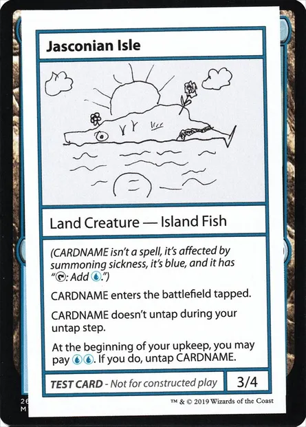 Jasconian Isle, carte Magic CMB2 117 — extension Mystery Booster Playtest Cards 2021