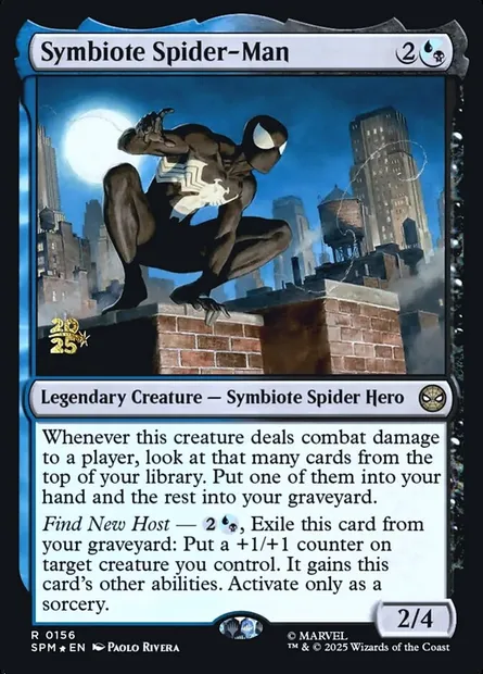 Symbiote Spider-Man, Magic card PSPM 156s — Marvel's Spider-Man Promos set