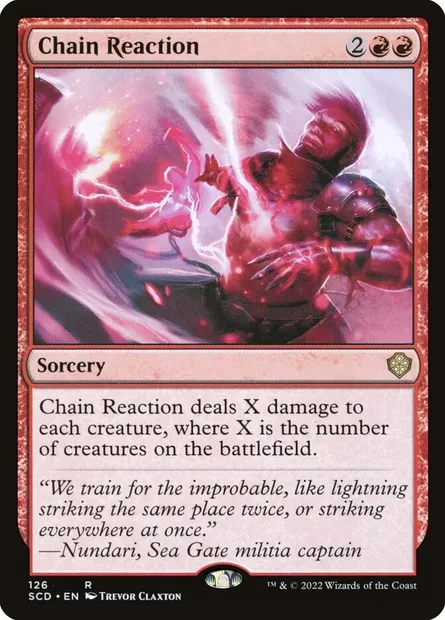 Chain Reaction, Magic card SCD 126 — Starter Commander Decks set