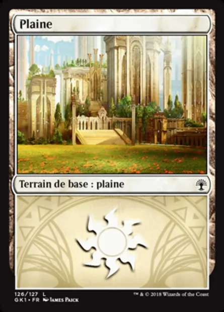Plaine, carte Magic GK1 126 — extension GRN Guild Kit
