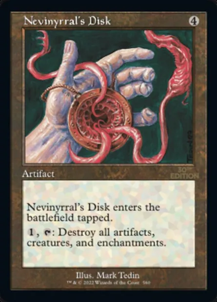 Nevinyrral's Disk, Magic card 30A 560 — 30th Anniversary Edition set