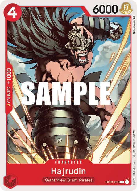 Hajrudin, One Piece card OP01-018 — ROMANCE DAWN set
