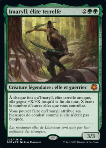 Imaryll, élite terrelfe, carte Magic GN3 5 — extension Game Night: Free-for-All