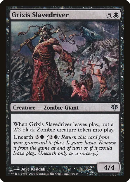 Grixis Slavedriver, Magic card CON 46 — Conflux set