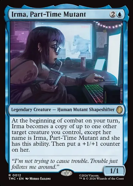 Irma, Part-Time Mutant, Magic card TMC 12 — Teenage Mutant Ninja Turtles Eternal set
