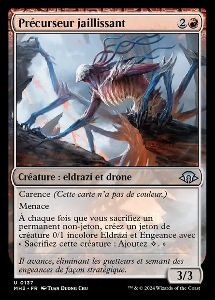 Précurseur jaillissant, carte Magic MH3 137 — extension Modern Horizons 3