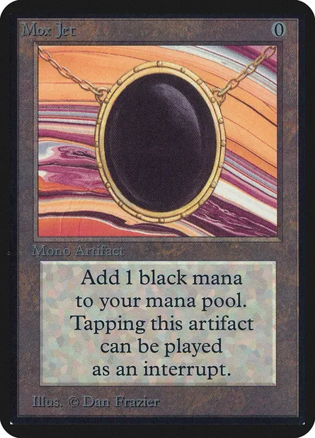 Mox Jet, Magic card LEA 262 — Limited Edition Alpha set