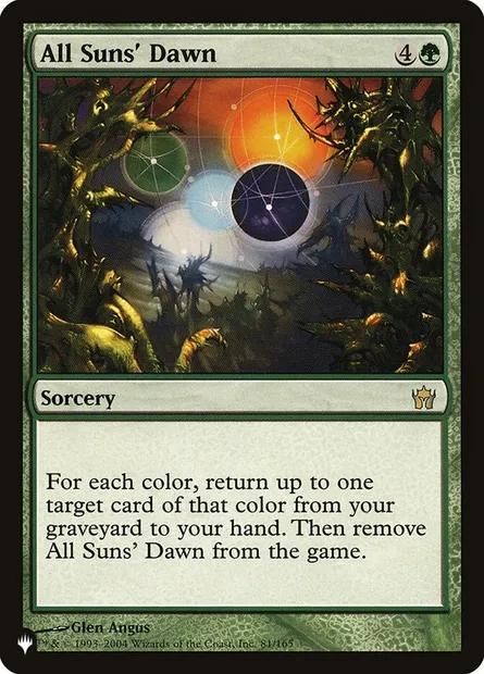 All Suns' Dawn, Magic card PLST 5DN-81 — The List set