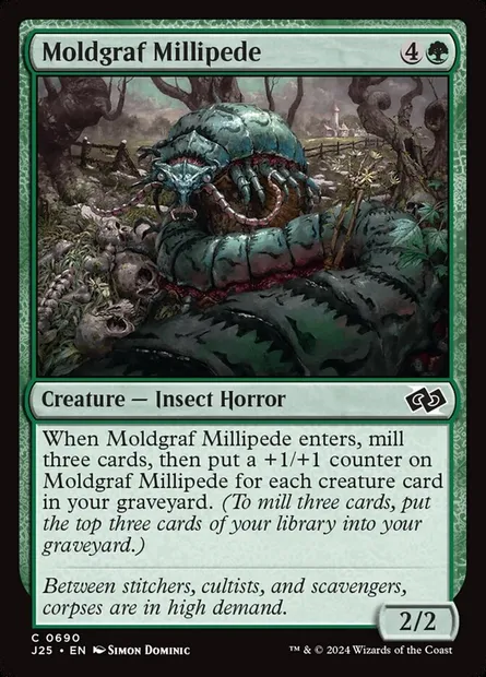 Moldgraf Millipede, Magic card J25 690 — Foundations Jumpstart set