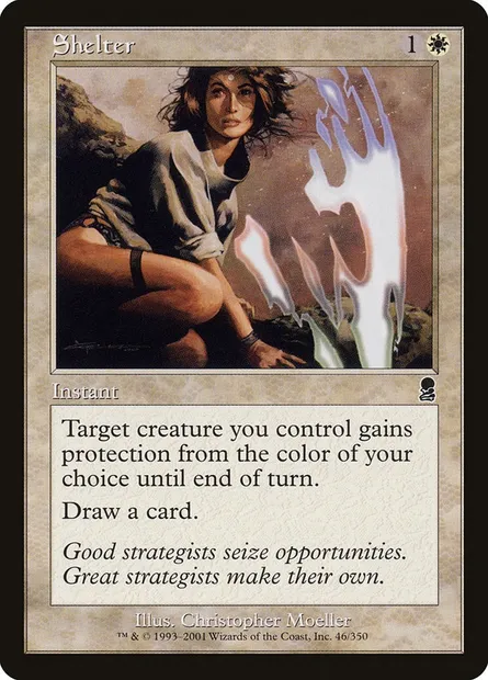 Shelter, Magic card ODY 46 — Odyssey set