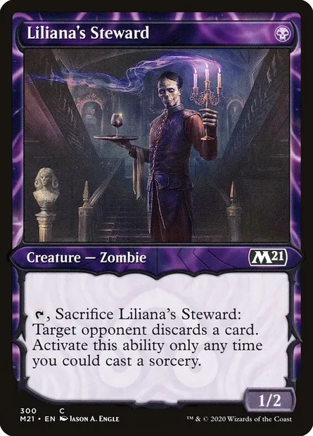 Liliana's Steward, Magic card M21 300 — Core Set 2021 set