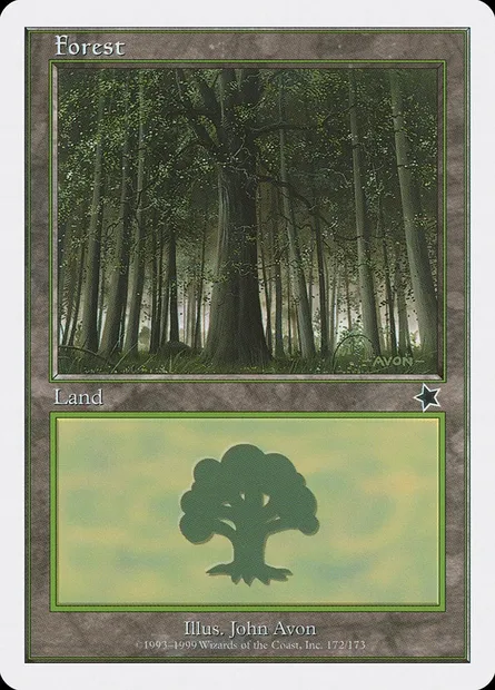 Forêt, carte Magic S99 172 — extension Starter 1999