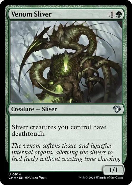 Venom Sliver, Magic card CMM 914 — Commander Masters set