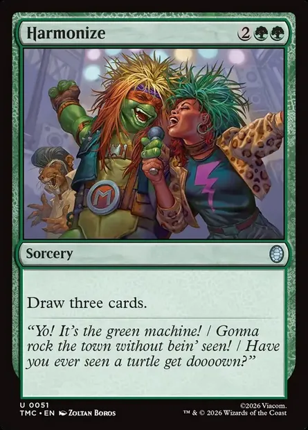 Harmonize, Magic card TMC 51 — Teenage Mutant Ninja Turtles Eternal set