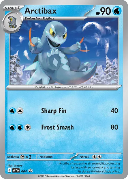 Arctibax, Pokémon card PR-SV 064 — SVP Black Star Promos set