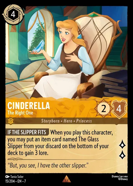 Cinderella - The Right One, Disney Lorcana card CH7-015 — Archazia's Island set