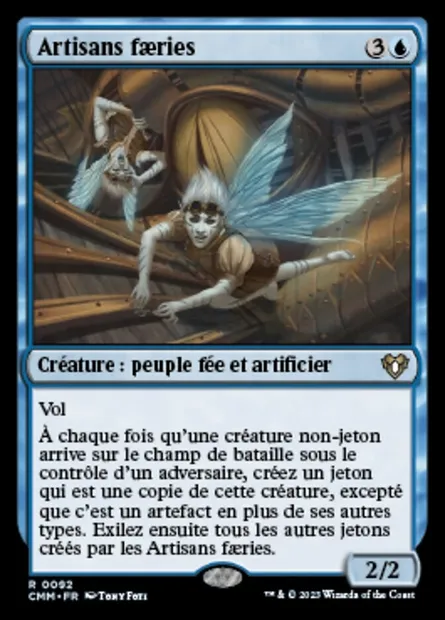 Artisans faeries, carte Magic CMM 92 — extension Commander Masters