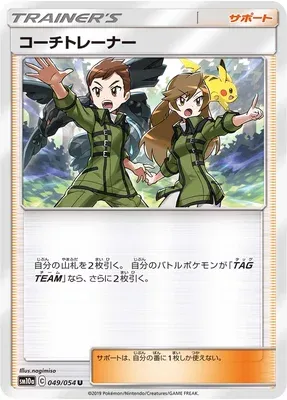 Coach Trainer, Pokémon card SM10a 049 — GG End set