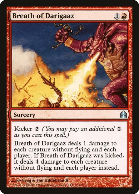 Breath of Darigaaz, Magic card CMD 112 — Commander 2011 set