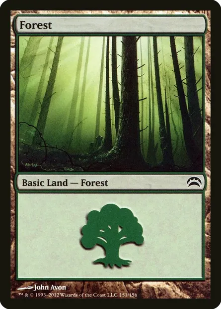 Forest, Magic card PC2 151 — Planechase 2012 set