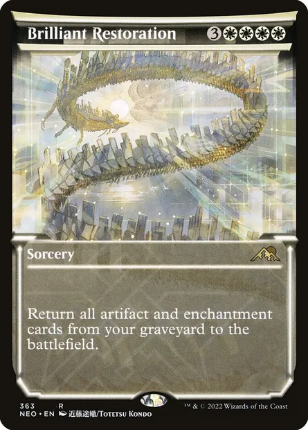 Brilliant Restoration, Magic card NEO 363 — Kamigawa: Neon Dynasty set