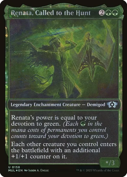 Renata, Called to the Hunt, Magic card MUL 158 — Multiverse Legends set