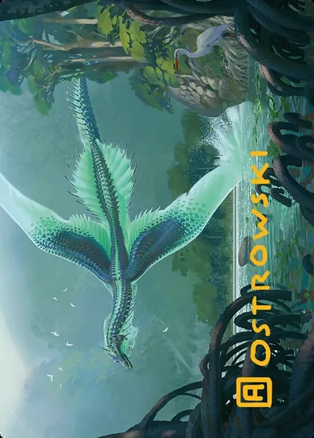 Teval, Arbiter of Virtue // Teval, Arbiter of Virtue, Magic card ATDM 26 — Tarkir: Dragonstorm Art Series set