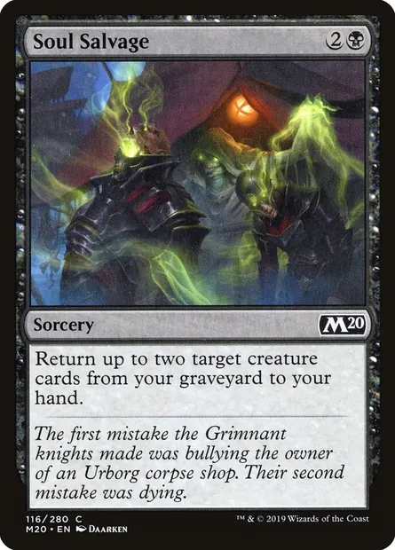 Soul Salvage, Magic card M20 116 — Core Set 2020 set