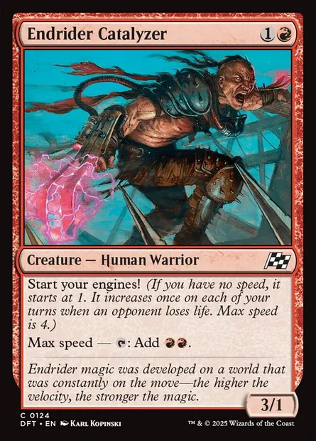 Endrider Catalyzer, Magic card DFT 124 — Aetherdrift set