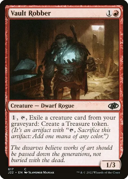 Vault Robber, Magic card J22 617 — Jumpstart 2022 set