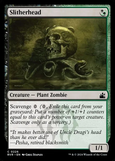 Slitherhead, Magic card RVR 226 — Ravnica Remastered set