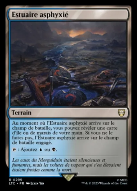 Estuaire asphyxié, carte Magic LTC 299 — extension Tales of Middle-earth Commander