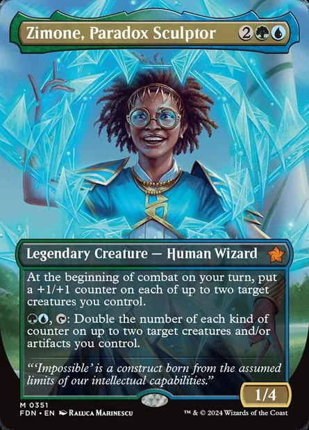Zimone, Paradox Sculptor, Magic card FDN 351 — Foundations set