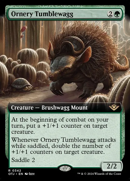 Ornery Tumblewagg, Magic card OTJ 342 — Outlaws of Thunder Junction set