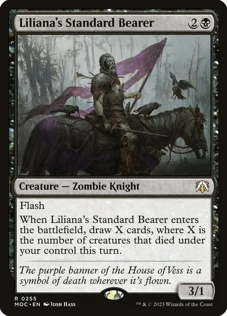 Liliana's Standard Bearer, Magic card MOC 255 — March of the Machine Commander set