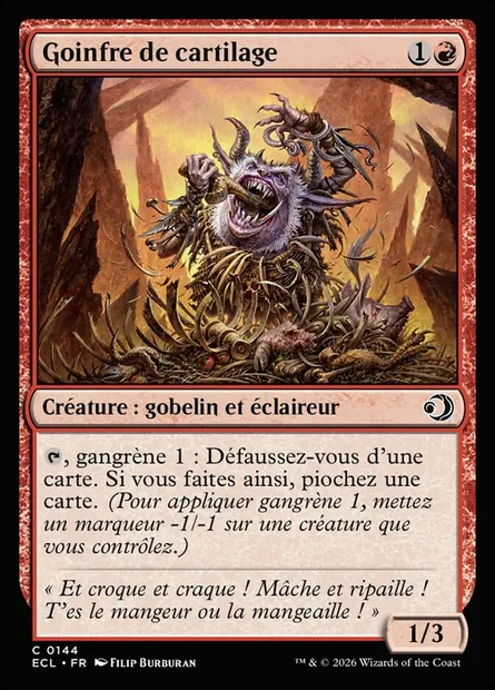 Goinfre de cartilage, carte Magic ECL 144 — extension Lorwyn Eclipsed